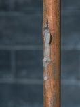 Frozen copper pipe that's burst.