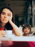 Tired, stressed out mom