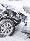 Winter car crash